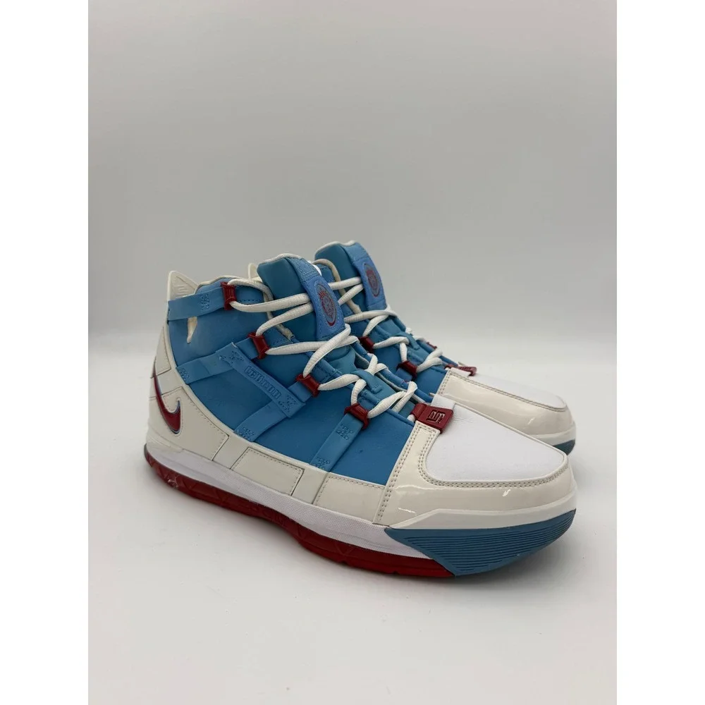 Nike LeBron 3 Retro Houston All-Star University Blue White AO2434-400 Mens 11.5